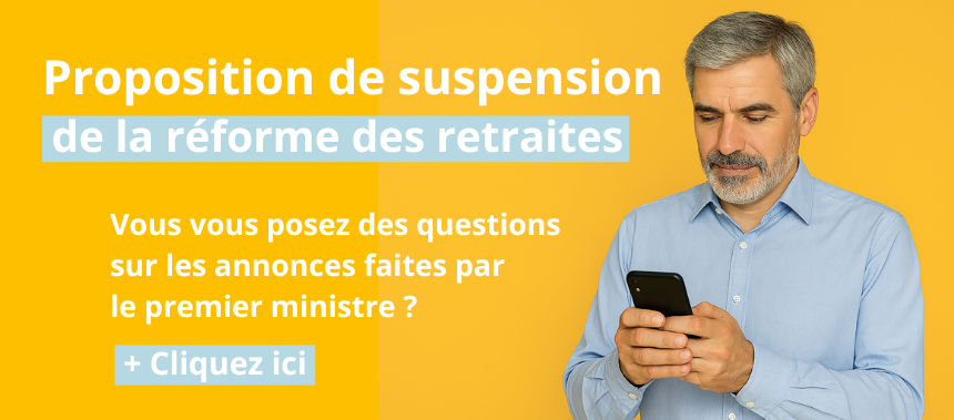 image qui regarde son portable pour s'informer sur la proposition de suspension de la réforme des retraites